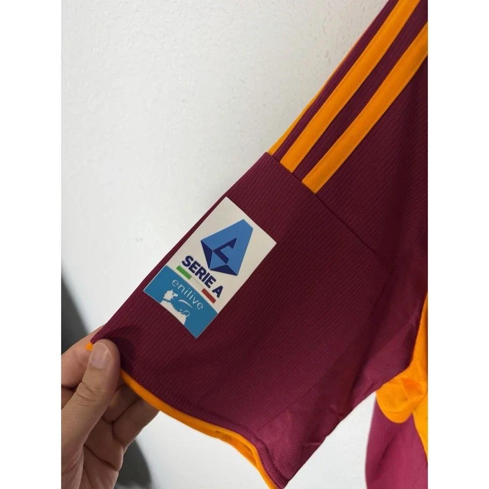 Adidas AS Roma 2023-24‎ Home Jersey Mens XL Slim Fit Maroon Soccer Shirt
